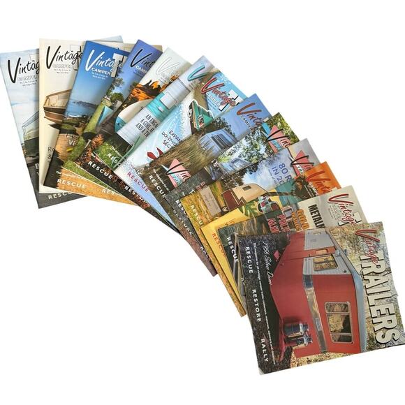 Vintage Other - Vintage Trailer Magazine Lot Retro Camper Airstream RV Restoration